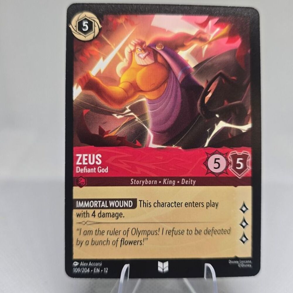 Zeus - Defiant God #109 Lorcana Wilds Unknown